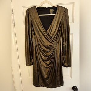 Gold party dress